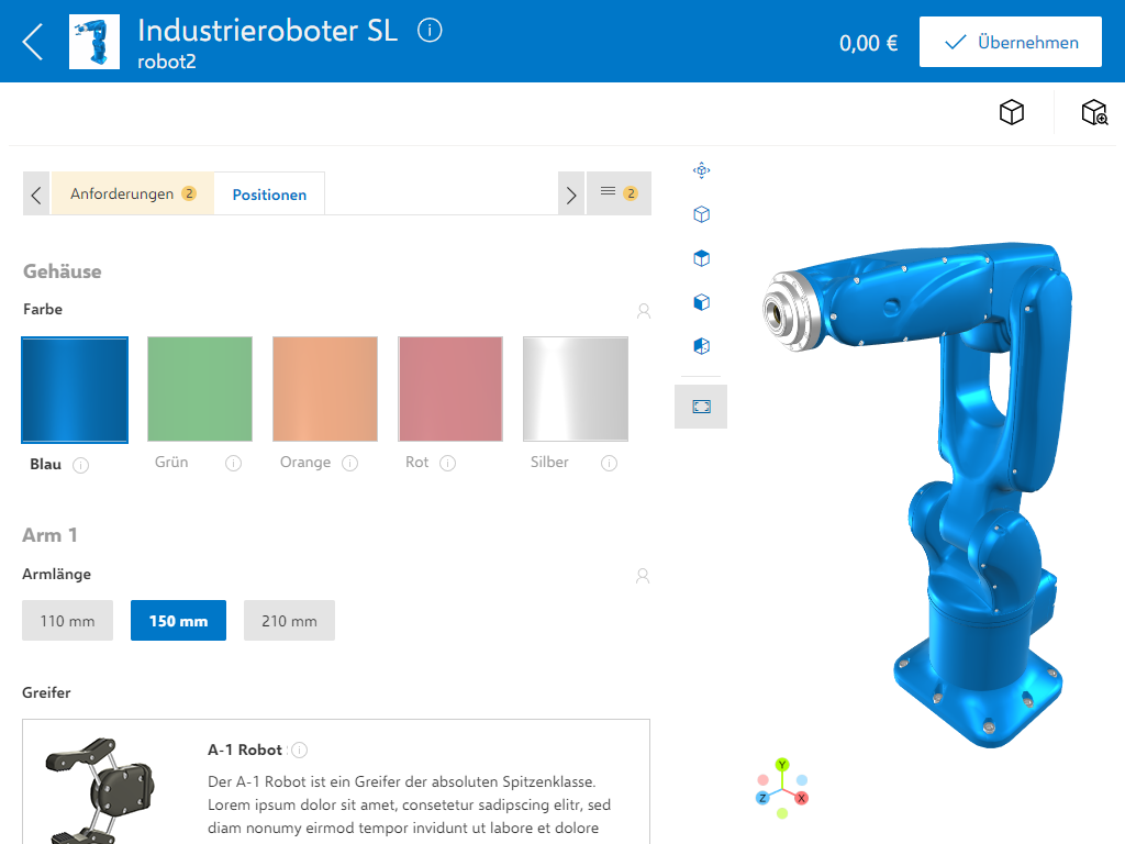 screenshot of encoway CPQ